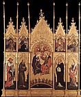 Saints Canvas Paintings - Coronation of the Virgin and Saints